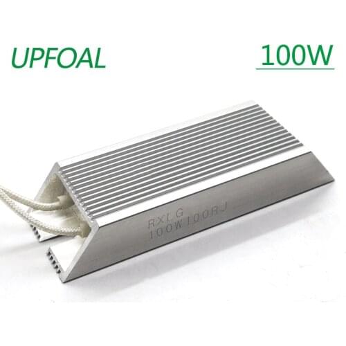 100w. RXLG Aluminum shell resistor,braking resistor,load resistor,Trapezoidal resistor,for inverter,for Elevator electricity
