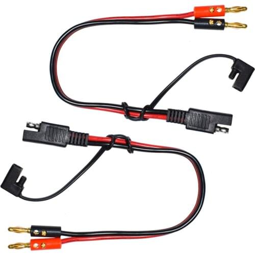 2pcs sae Connector to 4.0mm Banana Male Plug Lipo Battery Balance Charging Cable 30cm Wire Charger Cable Adapter for RC Helicop