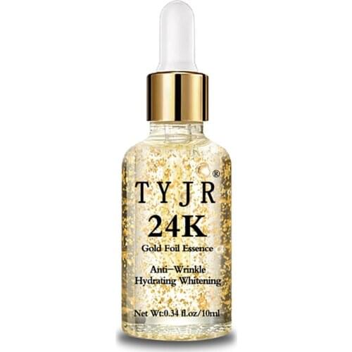 24k Pure Gold Foil Makeup Primer Moisturizing Anti-aging Face Skin Essencial Cream MH88