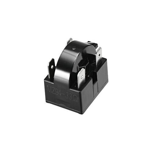 33 Ohm 4 Pin Refrigerator PTC Starter Relay Black