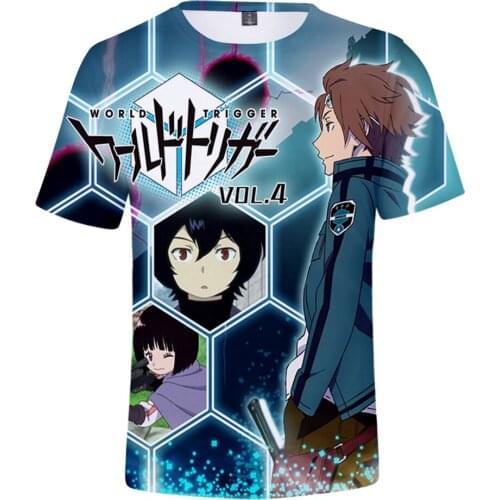 World Trigger Kuga Yuma 3D Tshirt Summer Anime Boys/girls Street Clothes T-shirt Youthful Kawaii 2021 Childrens Tops
