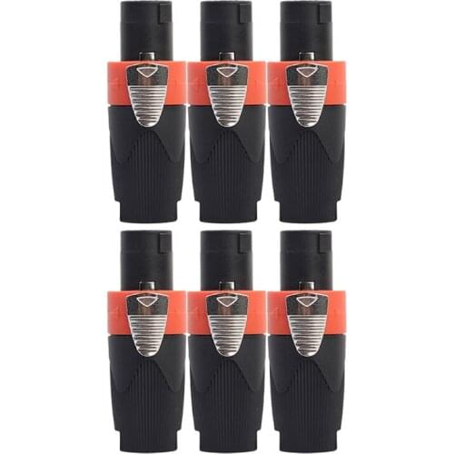 2PCS 4-Pole Male Speaker Audio Cable Connector Plug for Cable NEUTRIK NL4FC Audio Speaker Plug Twist Lock 4 Pole Speaker Plug