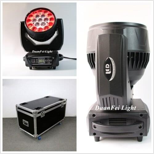 4light stage Ring control dmx zoom rgbw moving head wash 4in1 19x15w moving head zoom light flightcase