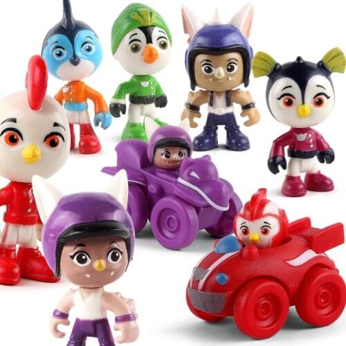 6pcs/set Top Wing Action Figure Toys Vehicles Figures Swift, Rod, Penny, Brody Toys Collection Dolls 7cm Kids Gift