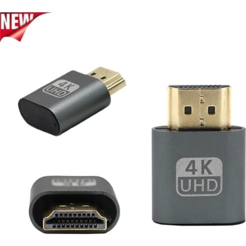 HDMI-compatible Virtual Display Adapter DDC EDID Dummy Plug Lock Graphics Card GPU Rig Emulator For Bitcoin BTC Mining Miner