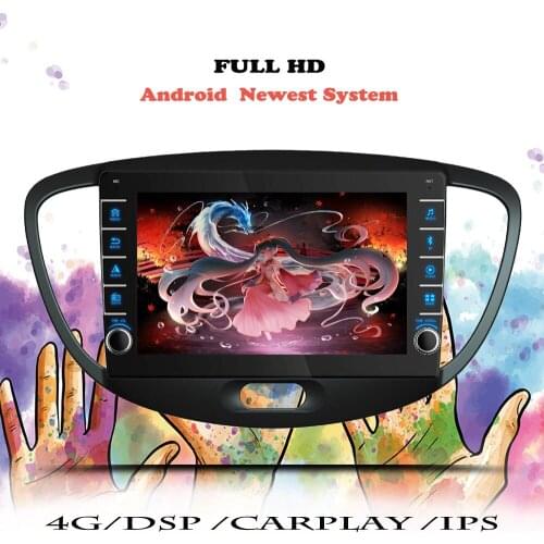 Android 10 For Hyundai Grand I10 2007 2008 2009 2010 2011 2012 2013 Multimedia Player Car Radio GPS Navigation 2din DVD Cassette