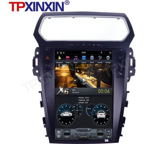 For Ford Explorer 2011 - 2019 Android 9 Car Radio Tape Recorder Multimedia Player GPS Navigation Tesla 13.1'' Vertical Screen