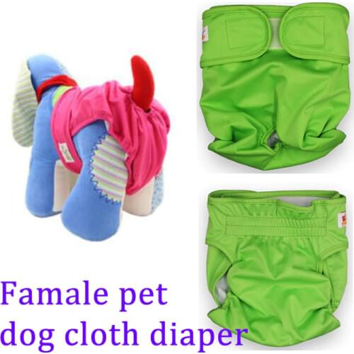 Babyfriend Female Dog Training Pant Hook&Loop Adjustable Dog Nappies Pet Liners Pet Sanitary Dog Shorts Washable Cloth Diapers