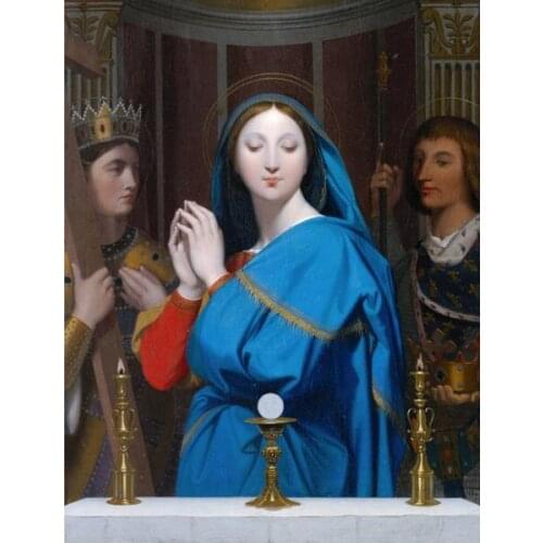 Free shipping religious figures pearl landscape canvas prints oil painting classical people printed on canvas decoration picture