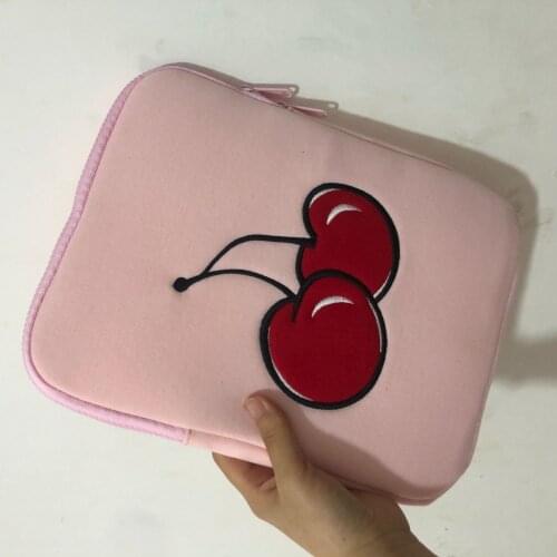 Tablet Sleeve 11 Inch for iPad Pro 11'' 10.5'' Air 1 2 3 4 Shockproof Cartoon Cherry Handbag Tablet Case for iPad Samsung Huawei