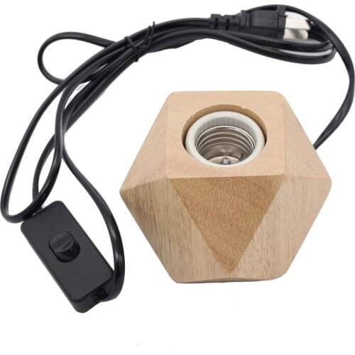 Wooden Table Lamp Base Luminaria Lamp Holder Personality Wood Lamp Base Home Decor Lamp Holder For Living Room Drop Shipping