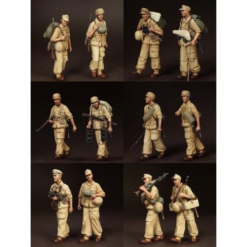 1/35 Resin Model Figure GK，12 Figure, Unassembled and unpainted kit
