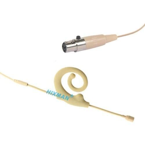 HIXMAN ME6-SL Snail Ear Hang Earset Single Headset Mic For Shure LINE6 JTS Carvin Trantec TOA Wireless Beltpack Transmitter