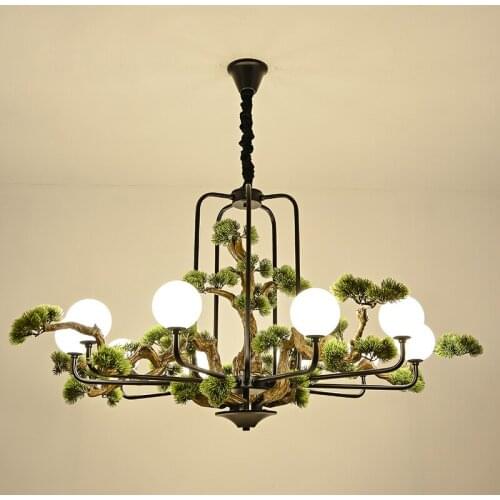 Creative Hotel Lobby Large Chandelier Living Room Decoration Chandelier Lighting Club Tea Room Restaurant Chinese Hanging Lamps