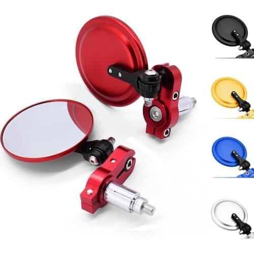 Motorcycle Universal Rearview Mirror Handle Bar Ends 7/8" Mirrors For Gas Gas EC2T FSE FSR For Moto Dirt Bike Auto Parts