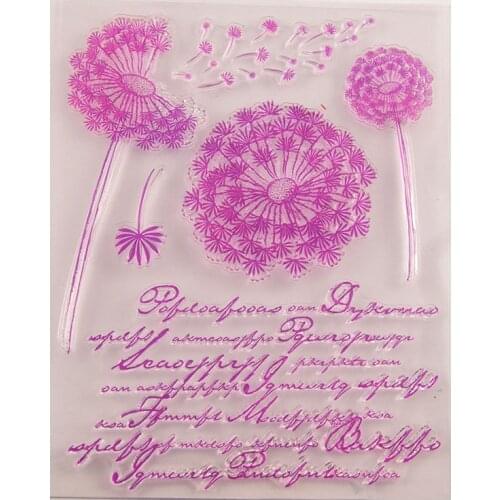 Dandelion CLEAR STAMPS DIY Scrapbooking Card Album Paper Craft Rubber Transparent Silicon Clear Stamp