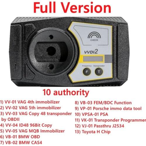 Xhorse VVDI2 Full Kit with OBD48 96bit 48 Clone MQ-B BM-W FEM BDC VVDI 2 Full version