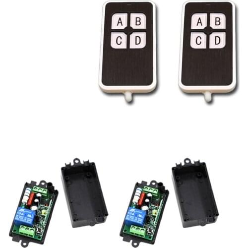 AC 110V 220V RF Remote Control Switch 1CH 1 CH 10A Relay Receiver Wireless Remote Control Switch Systerm 315Mhz/433Mhz