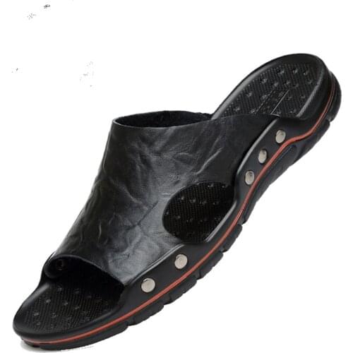 Y133 Men Shoe Summer Plus Sizes 46 Flip flop Microfiber Outside Flat Lightweight Casual Beach Sandals Comfortable House Slippers