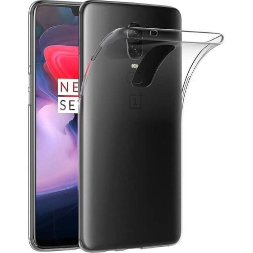 For OnePlus 6 6T Silicone Case Soft TPU Basic Ultra Thin Fitted Bumper For Oneplus 1+ 6T Oneplus6 Crystal Clear Back Phone Cover