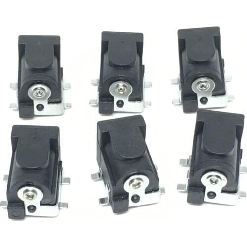 SMD DC-005 DC-050 DC Power Jack Socket Connector DC005 5.5*2.1mm / 5.5*2.5mm 2.1 / 2.5 socket Round the needle Black Color