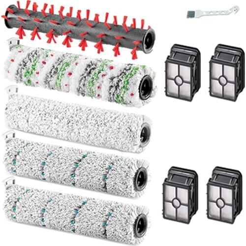 TOP!-Brush Roller & Filter Replacement Set For Bissell Crosswave Cordless Max 2554A 2590 2593 2596 Vacuum Cleaner
