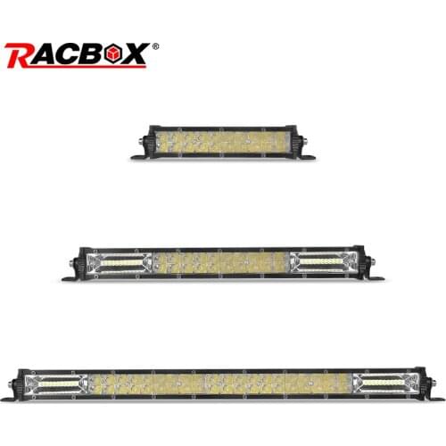 S3 Ultra Slim 7'' 13'' 20 inch Led Work Light Bar Dual Row Straight Lights 60W 120W 180W Fog Lamp For SUV ATV 4X4 Off Road