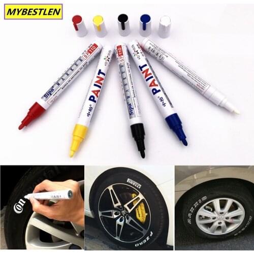 B-09 Universal White Car Tyre Tire Tread Marker markers Graffiti Oily Marker Pen for BMW Opel Renault AUDI LADA car-styling