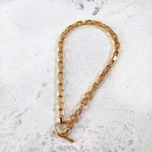 VRESSE Brand Vintage Carved Necklace For Women Stainless Steel Gold Color Necklace Long Choker Boho Jewelry For Man Woman