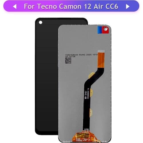 For Tecno Camon 12 Air CC6 LCD Display Touch Screen Digitizer Glass Panel Complete Assembly Replacement