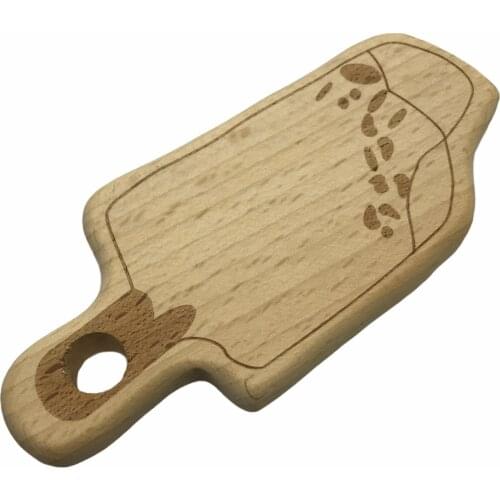 10PCS Pop Sickle Handmade Natural Newborn Beech Baby Wooden Teether Toys