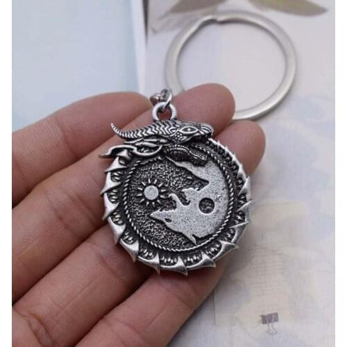 12pcs Viking Wolf Keychain Witchcraft Slavic Scandinavian Amulet Jewelry