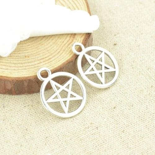 20 Pcs 25*20 mm Zinc Alloy star Charm Antique Tibetan Silver Pendant Jewelry Products Diy Pendants For Necklace Bracelets L314