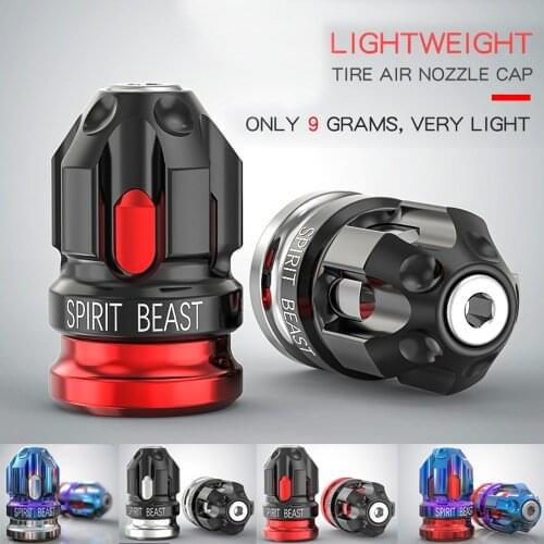 SPIRIT BEAST Car Motorcycle Wheel Tyres Tire Valve Nozzle Cover Motorbike Scooter Bike ATV Tires Gas Cap for Honda Suzuki Yamaha