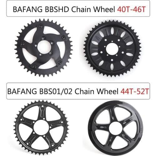 BAFANG/8FUN Mid Drive Motor 40T-46T Chain Wheel BBS01B BBS02B 44T-52T BBSHD 750W 1000W Motor E-Bike Chainwheel Conversion Kits