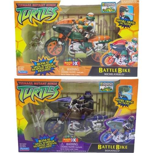 5 "doll vehicle motorcycle leonardo Raphael Michelangelo Donatello classic movies collection furnishing articles
