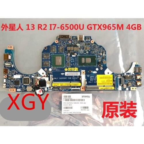 FOR Dell FOR Alien 13 R2 Motherboard i7-6500u GTX965M LA-C902P TXYDJ 0TXYDJ 100% Test ok
