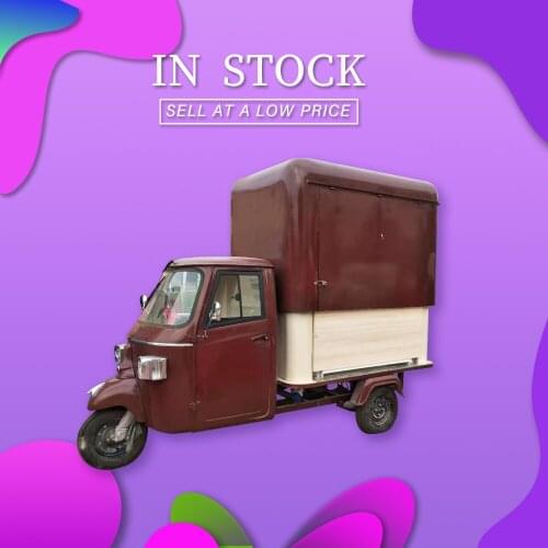 In Stock Mini Food Truck Trailer Street Beer Bar Ice Cream Bubble Tea Coffee Cart Vending Kiosk Van Adult Electric Tricycle