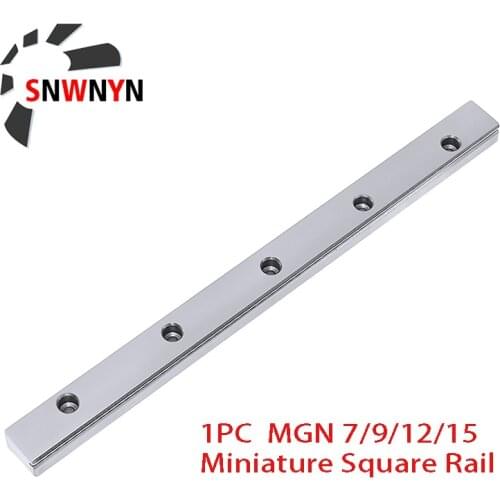 12mm MGN Miniature Linear Guide Rail MGN7 MGN9 MGN12 MGN15 200 300 350 400 450 500 550 600 800 1000 1200mm 3D Printer Slide 1PC