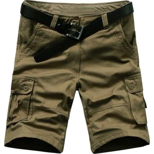 Green Men Short 2020 Summer Cargo Men Casual Military High Quality Brand Classic Beach Shorts Plus USA Size W 29-42 44 46