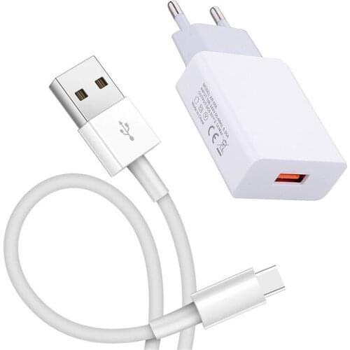 5V 2A USB Wall adapter & Type C Micro Charge Cable For Motorola Moto E6 G9 Play G7 LG G8 ThinQ Redmi 9 6A HTC U11 Phone Charger