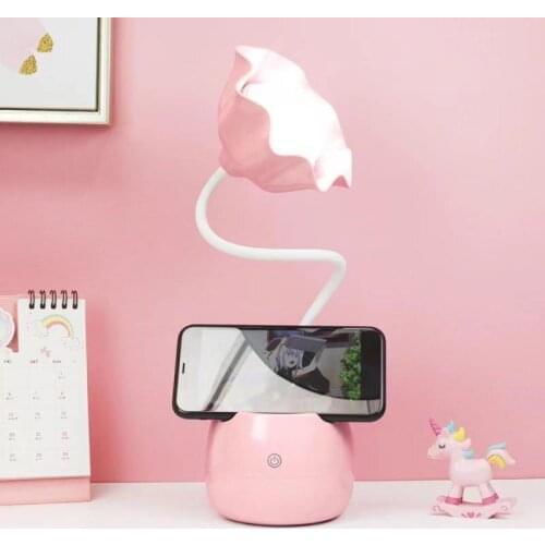 USB Charging Reading Desk Lamp Eye Protection LED Student Dormitory Study Plug Table Light Girl Heart Bedroom Bedside Decor Lamp