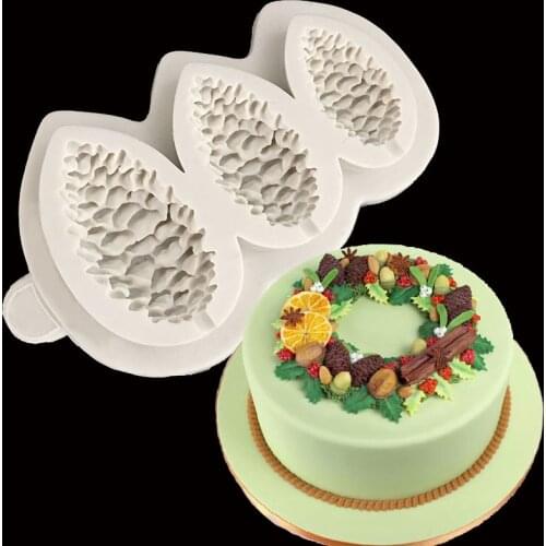 New Realistic Pine Nuts Fondant DIY Cake Decoration Silicone Mold 3D Chocolate Cake Mold Pudding Dessert Kitchen Baking Tools