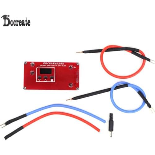 12V Portable DIY Mini Spot Welders Machine With LCD Display Automatic Touch Welding Mode For 18650 Battery Super Capcitor