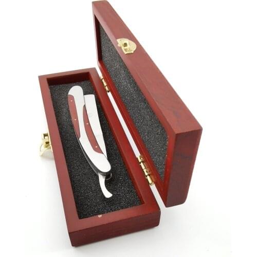 Straight Shaving Barber Razor Steel Cut Throat Knife Wood Box Gifts For Men New