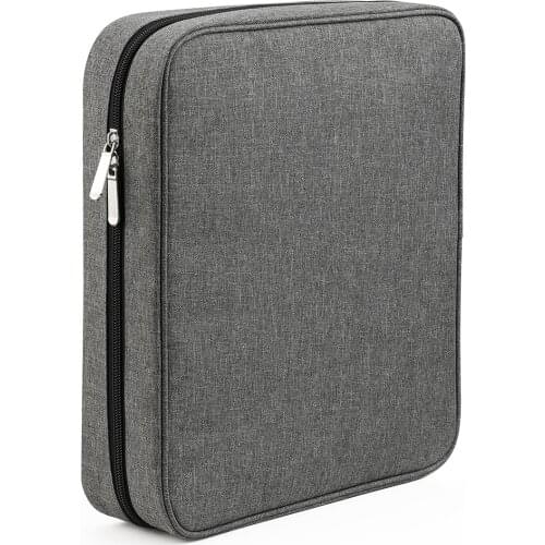 Empty Sewing And Embroidery Tool Storage Bag Gray Color Embroidery Thread Round Embroidered Circle Bags for Sewing Accessories