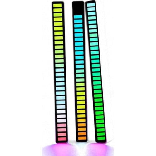 RGB Colorful LED Music Rhythm Light Voice-activated Pickup Rhythm Light Car Atmosphere USB Rhythm Light Adjustable Dropshipping