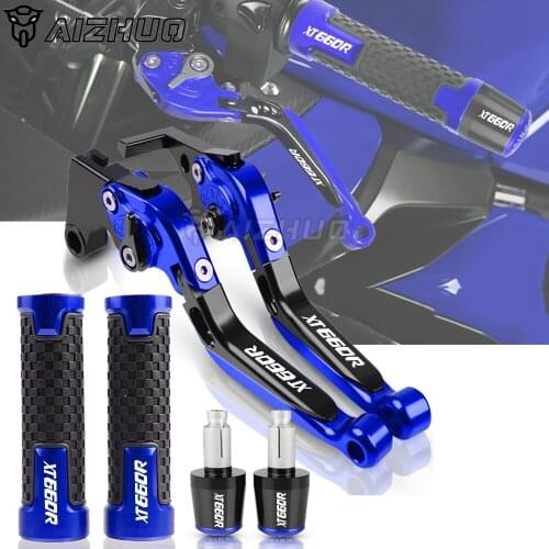 XT 660 CNC Brake Clutch Levers Motorcycle Handle Bar Grips Handbar Ends Lever FOR YAMAHA XT660 R X XT660R XT660X 2004-2016 2015