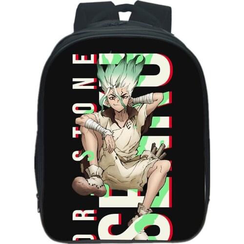 Dr Stone Backpack Anime Cosplay Design Fashion Rucksack Boy Girls Bags Teen Bookbag Children Bag Back To School Gift Mochila Gen