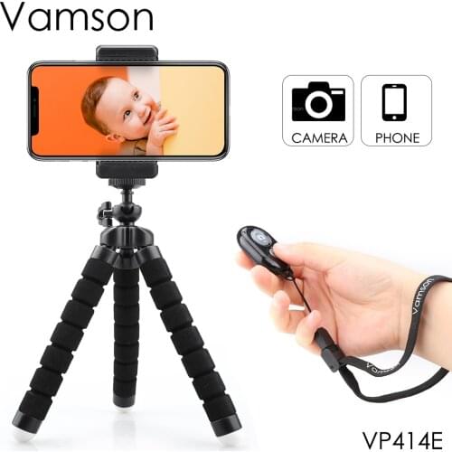 Vamson Gorillapod Octopus Tripod for xiaomi yi 4k yi lite for dji osmo pocket for gopro hero 7 6 5 4 session for iphone VP414E